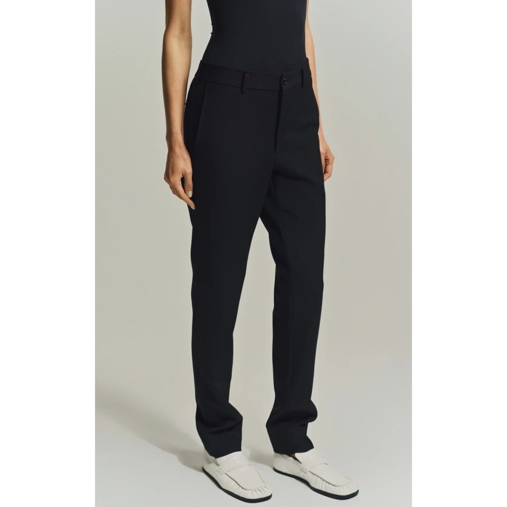 Comme des Garcons Straight Leg Wool Trousers Size Medium Color Black - Picture 3 of 11